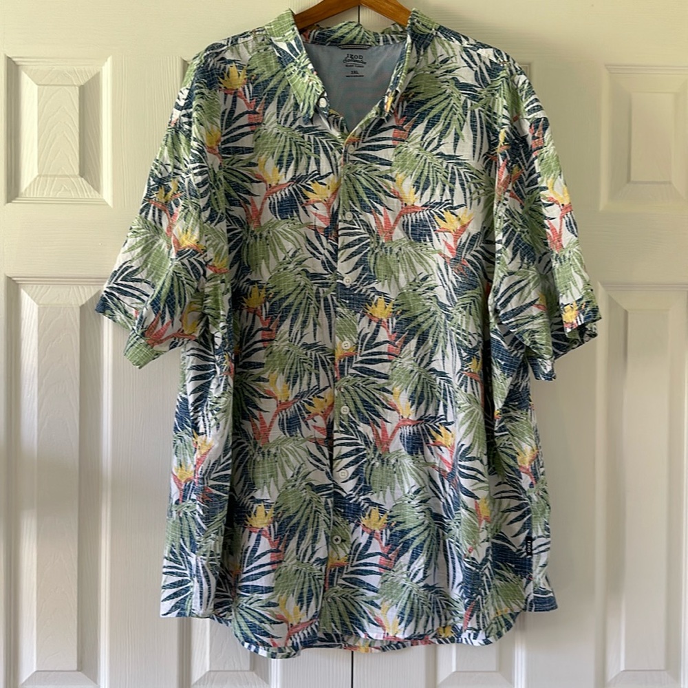 IZOD Tropical Palm Tree Shirt